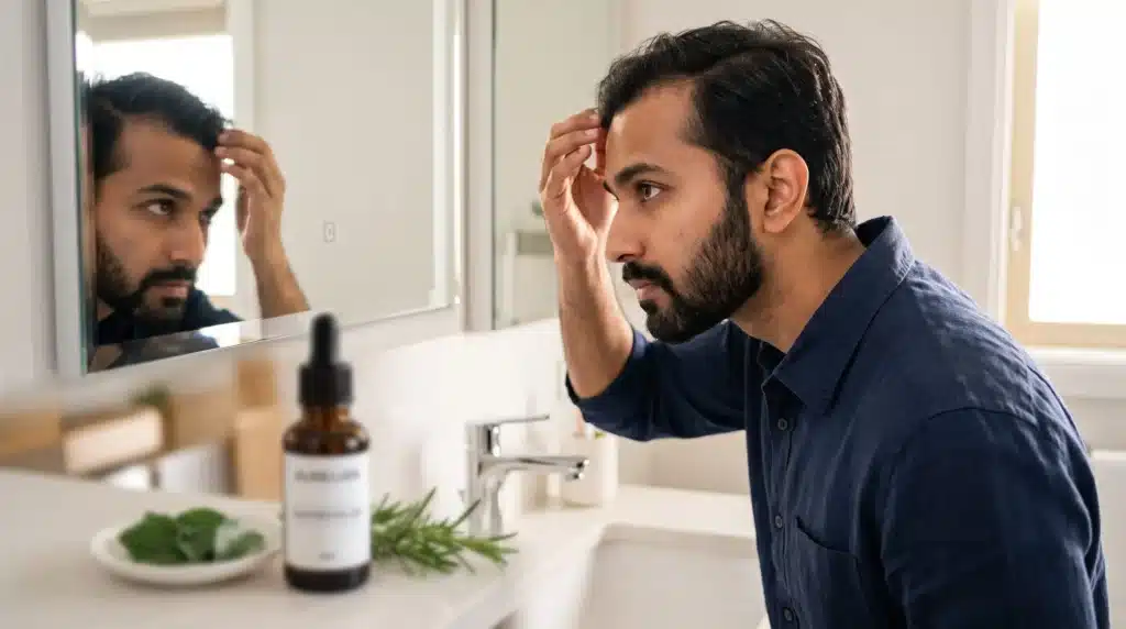 बाल झड़ना कैसे रोकें? 7 दिन का Natural Hairline Recovery रूटीन (2026 Guide)